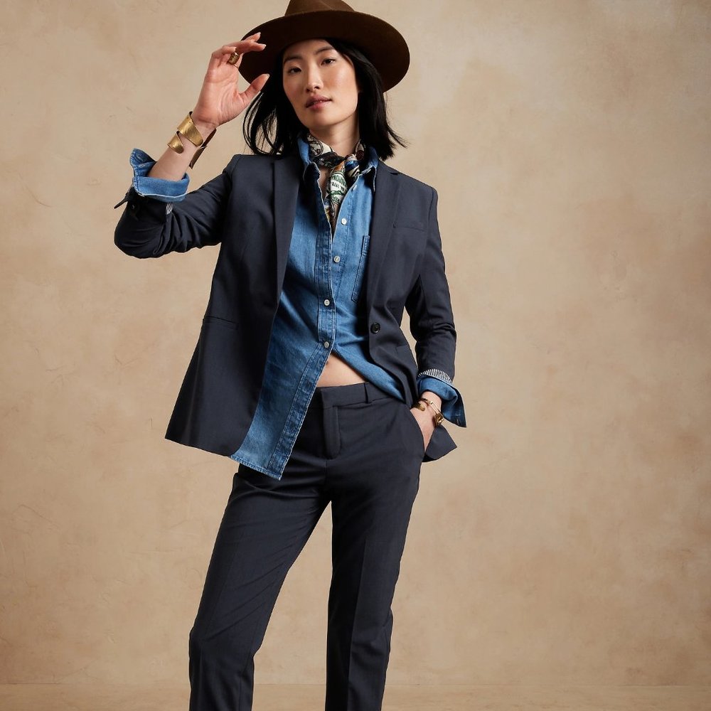 Banana Republic Long & Lean Blazer - Size 2P